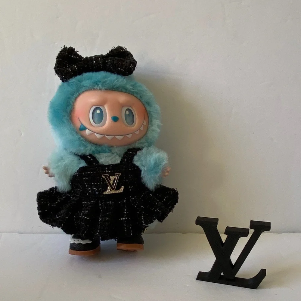 LV Dress with Bow Labubu Outfit FREE LV GIFT